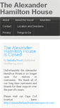 Mobile Screenshot of alexanderhamiltonhouse.com